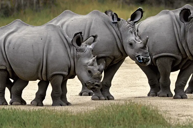 How Many Toes Do a Rhinoceros Have on Each Foot?